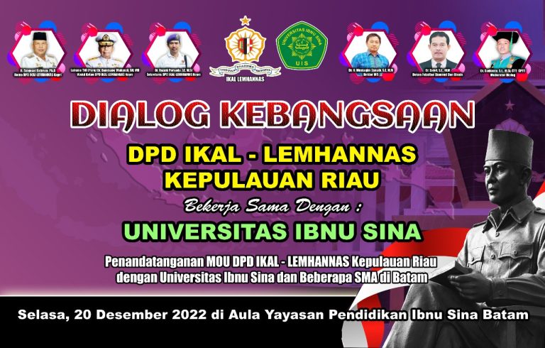DIALOG KEBANGSAAN DPD IKAL – KEPRI BEKERJASAMA DENGAN UNIVERSITAS IBNU SINA
