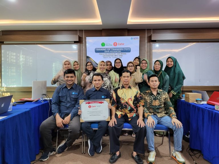 Fakultas Ekonomi Dan Bisnis Universitas Ibnu Sina Melaksanakan Training Of Trainers (TOT) Zahir Accounting