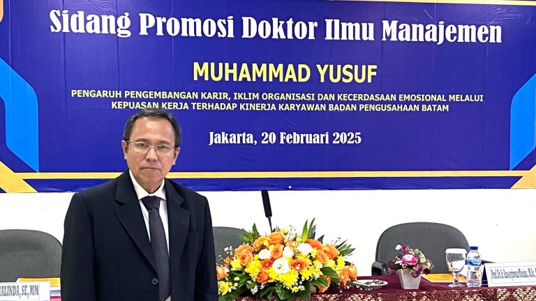 Dosen Universitas Ibnu Sina, Dr. Muhammad Yusuf, S.E., M.Si, Resmi Raih Gelar Doktor Ilmu Manajemen