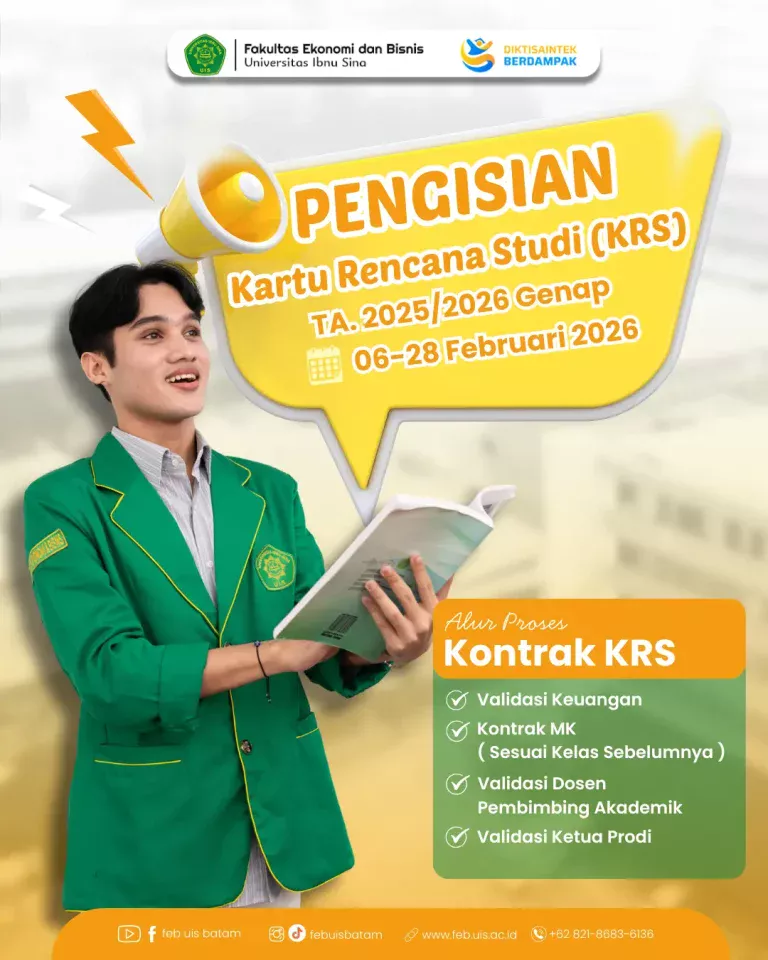 Pengumuman Pengisian Kartu Rencana Studi (KRS) Semester Genap TA. 2025/2026