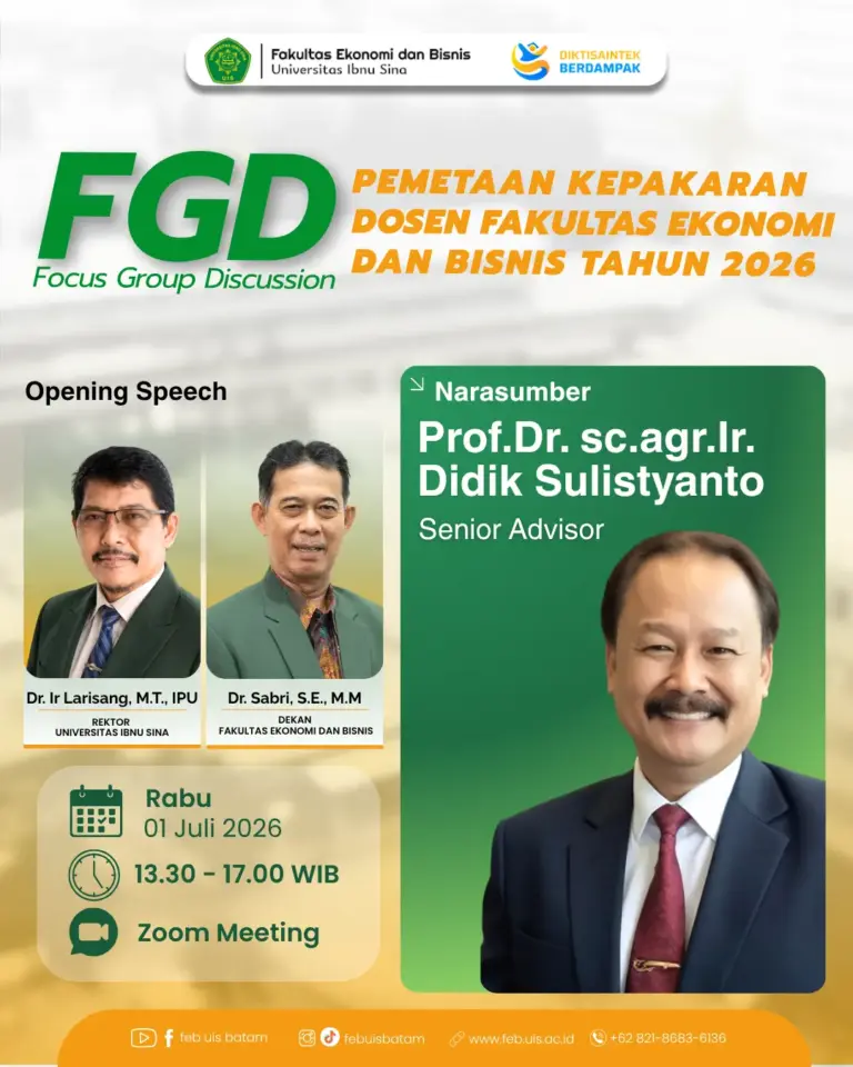FEB Universitas Ibnu Sina Gelar FGD Pemetaan Kepakaran Dosen Tahun 2026